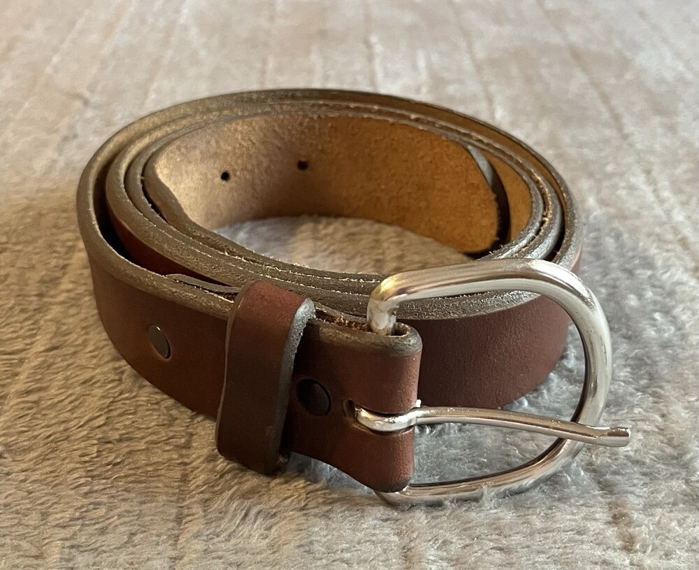 Tony Lama Men's Genuine Leather Brown Belt Size 44 Made Is USA Cowboy Western